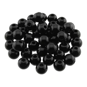 Koraliki Akrylowe Perełki 6 mm 100 szt. Czarne