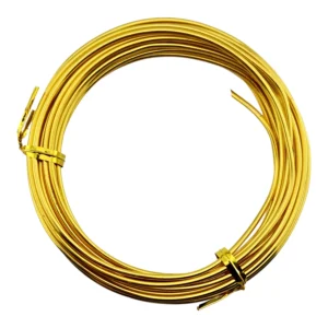 Drut Aluminiowy Jubilerski 2 mm 5 m Złoty