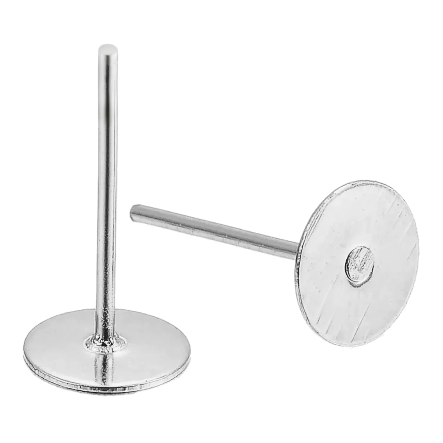 Sztyfty do Kolczyków 11x6 mm Stal Nierdzewna 50 szt. Srebrne