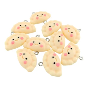 Charmsy Pierogi z Żywicy Zawieszka Pieróg 10 szt.