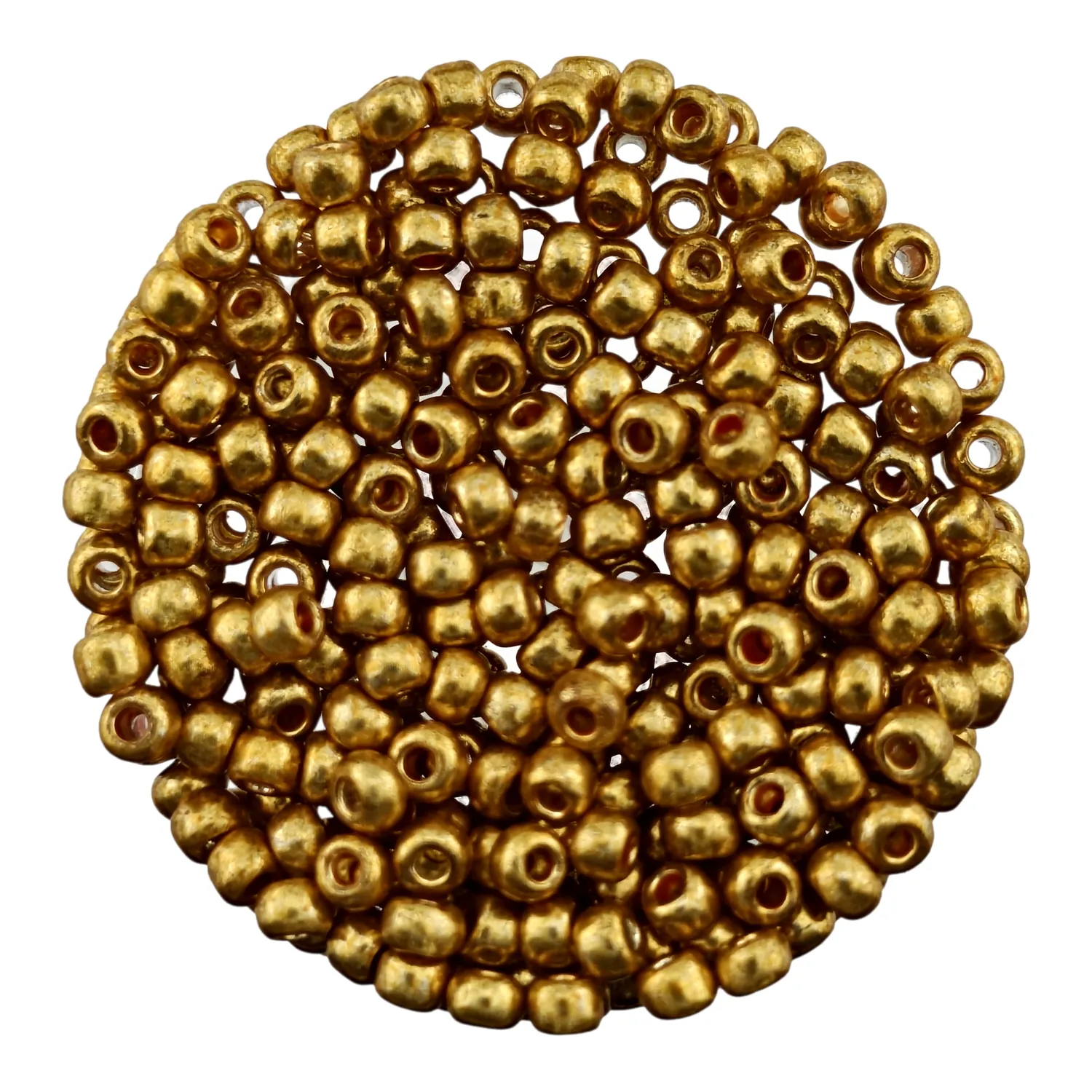 Koraliki Szklane Drobne Seeds 2 mm 8 gram Złote